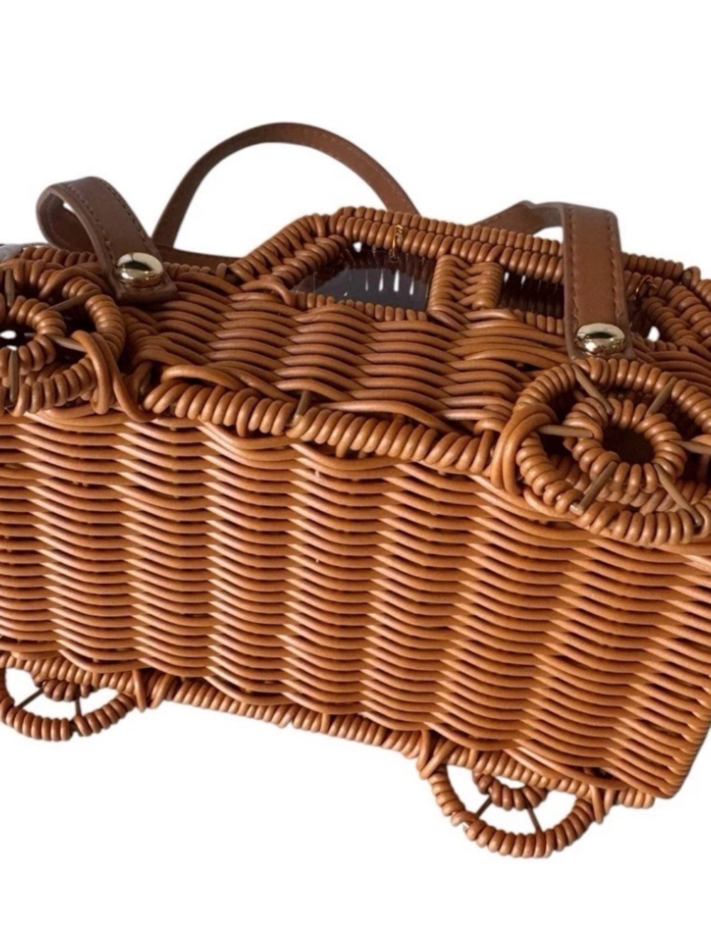 RARE! Tommy Bahama Viral Wicker Jeep Truck Car Handbag Novelty Summer Bag NWT - Picture 11 of 12